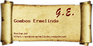 Gombos Ermelinda névjegykártya